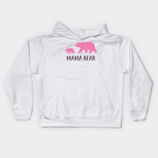 Mama Bear, Bear Cub, Cute Bear, Little Bear Kids Hoodie